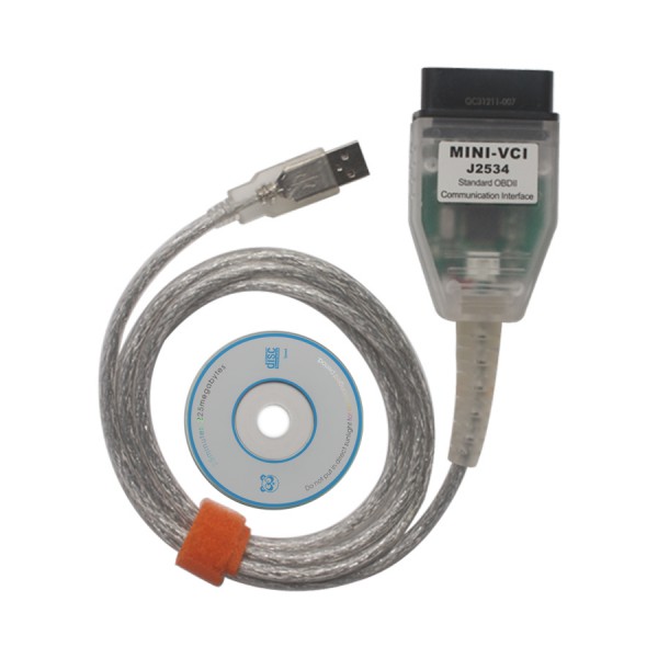 Free shipping MINI VCI J2534 Cable for toyota TIS Techstream Min