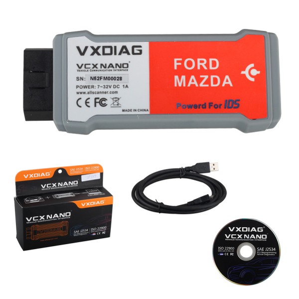 VXDIAG VCX NANO for Ford Mazda 2 in 1 NANO with IDS V104
